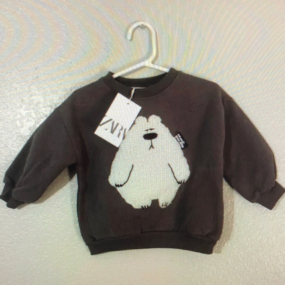 Brown Bear Graphic Sweatshirt